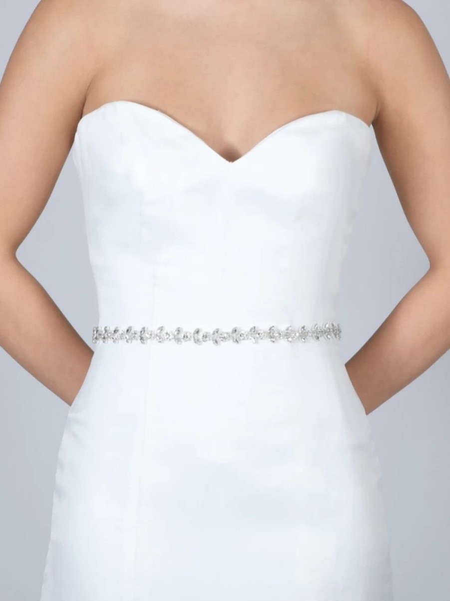 Perfect Bridal Perfect Bridal Leona Thin Diamante Wedding Belt Wholesale