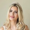 Ivory & Co Ivory And Co Embrace Gold Crystal And Freshwater Pearl Tiara Wholesale