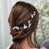 Poirier Tahiti Ivory Porcelain Flowers Wedding Hair Vine New