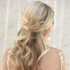 Arianna Arianna Seraphina Elegant Pearl And Crystal Bridal Hair Drape Ar577 Clearance