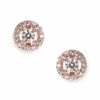 Ivory & Co Ivory And Co Balmoral Rose Gold Crystal Stud Earrings Best