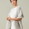 Helen Moore Helen Moore Mist Grey Long Faux Fur Stole Online