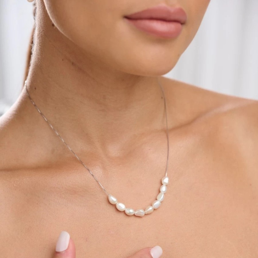 Lace & Favour Kala Freshwater Pearl Necklace Best