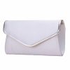 Perfect Bridal Perfect Bridal Sandi Blue Satin And Silver Leather Envelope Clutch Bag Clearance