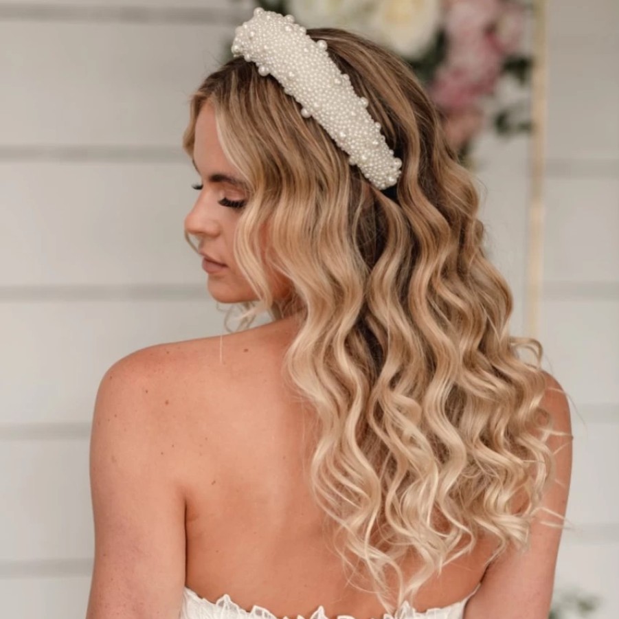 Arianna Arianna Statement Pearl Embellished Bridal Headband Ar718 Hot