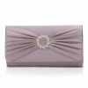 Perfect Bridal Perfect Bridal Harlow Taupe Satin Pearl Brooch Clutch Bag Online