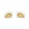 Olivia Burton Olivia Burton Celestial Sun Gold Plated Stud Earrings Hot