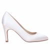 Perfect Bridal Perfect Bridal Parker Dyeable Ivory Satin Classic Bridal Court Shoes Hot