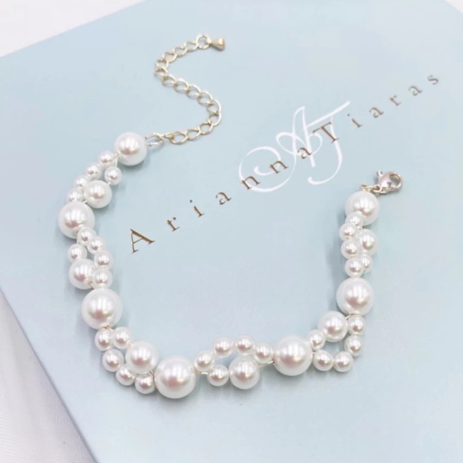 Arianna Arianna Siren Dainty Pearl Bracelet Arw611 Clearance