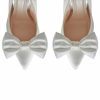 Rainbow Club Rainbow Club Alice Ivory Satin Oversized Bow Shoe Clips Wholesale