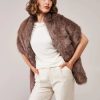 Helen Moore Helen Moore Truffle Long Faux Fur Stole Clearance