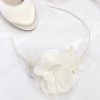 Beads & Beyond Maisie Ivory Lace And Flower Childrens Side Headband Hot