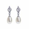 Ivory & Co Ivory And Co Lisbon Pearl Drop Wedding Earrings Online